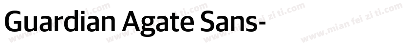 Guardian Agate Sans字体转换